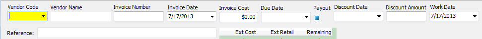 2. Invoice Header
