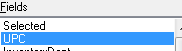 2. Select UPC Field