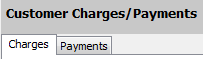 1. Select Charges or Payments