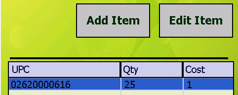 9. Edit Item if needed