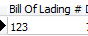 1. Enter
 Bill of Lading #