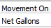 3. Select Gross or Net Gallons