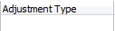 4. Select Adjustment Type