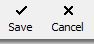 3. Save/Cancel
 Tools