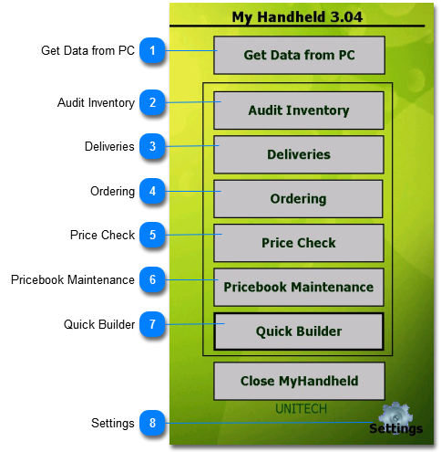 My Handheld App Menu