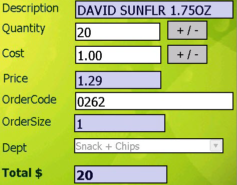 6. Enter information