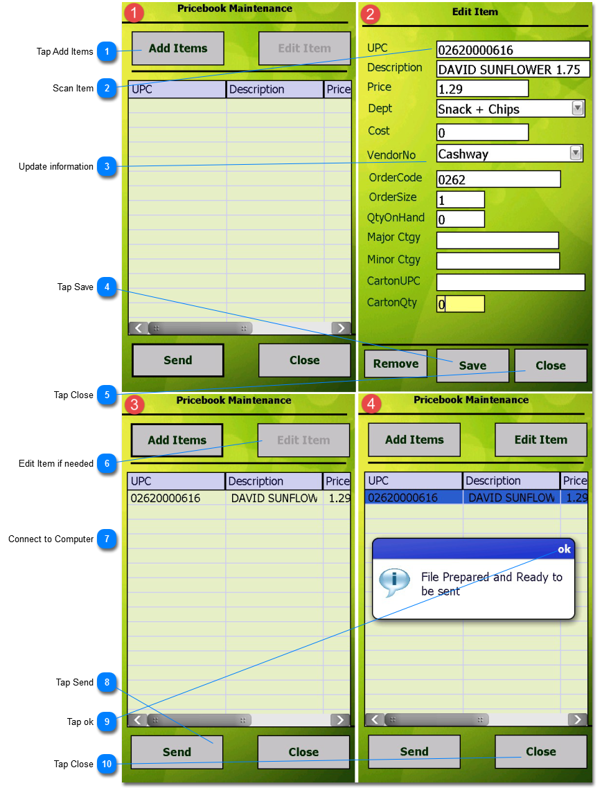 Pricebook Maintenance