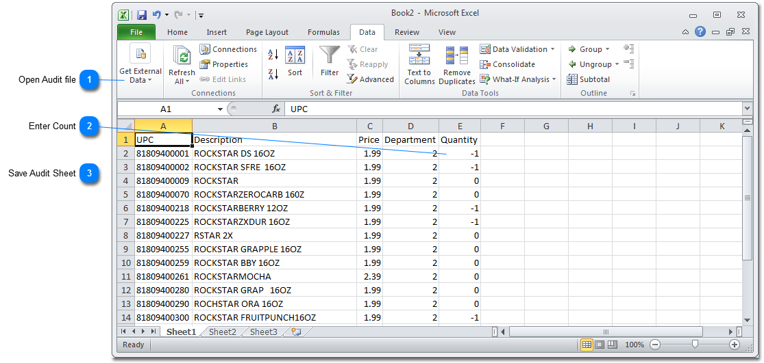 Update Audit File and Save