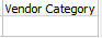 14. Vendor Category